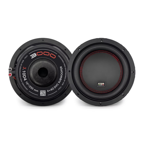 ESB AUDIO 3.10D4 — 10” / 250 mm Subwoofer DVC 4+4 Ω